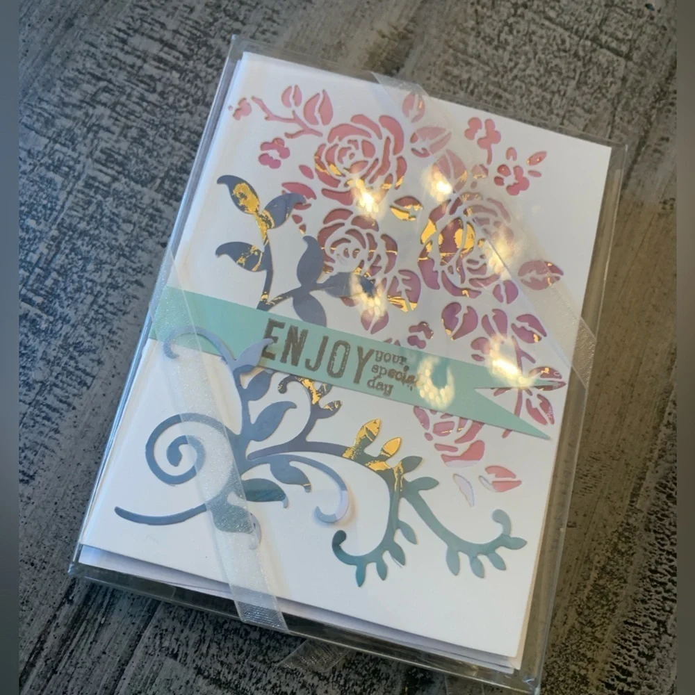 Handcrafted Greeting Cards & Envelopes, 5.5”x4.5”, 6 Cards, NIB
